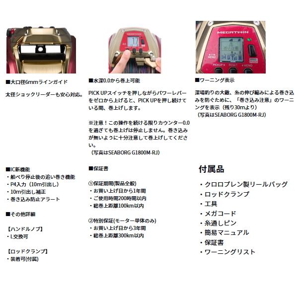 DAIWA（ダイワ） （24年8月新商品） シーボーグ G800MJ （小型商品