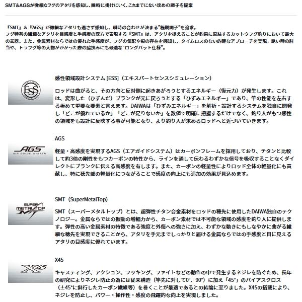 DAIWA（ダイワ） （24年6月新商品） 極鋭カットウフグ S／H-178 （仕舞