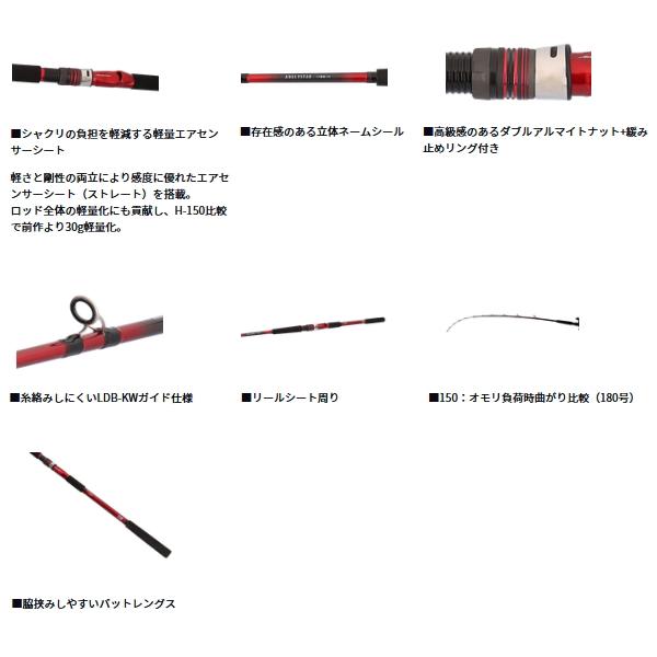 DAIWA（ダイワ） （24年11月新商品） アナリスター イカ直結 150・J