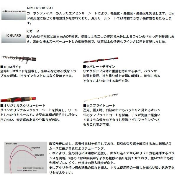 （25年1月新商品） ダイワ 銀狼 パワートルク 06-50・J （仕舞寸法 109cm） （保証書付）
