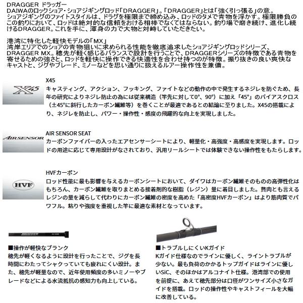DAIWA（ダイワ） （25年4月新商品） ドラッガー MX 103M （仕舞寸法 