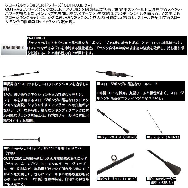 DAIWA（ダイワ） （25年9月新商品） アウトレイジ XV SJ 63B-3 （仕舞