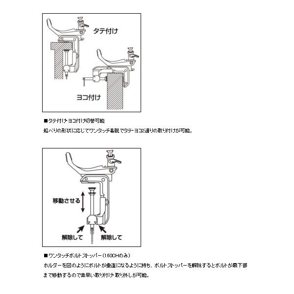 ダイワ パワーホルダー 速攻 160CH レッド 