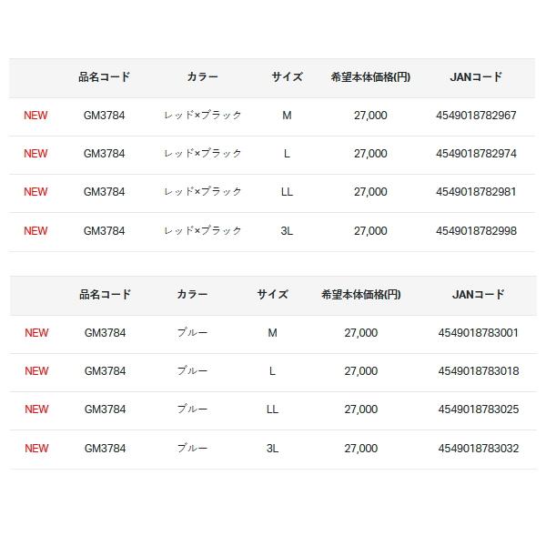（25年6月新商品） がまかつ Gスペック レインスーツ GM-3784 ブルー Lサイズの画像