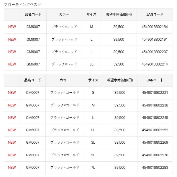 （26年3月新商品） がまかつ フローティングベスト GM-6007 ブラック×ゴールド Mサイズ_4