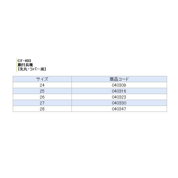 阪神素地 胴付長靴(先丸・ラバー底) CF-403 ブラック 26cm 爆買_2
