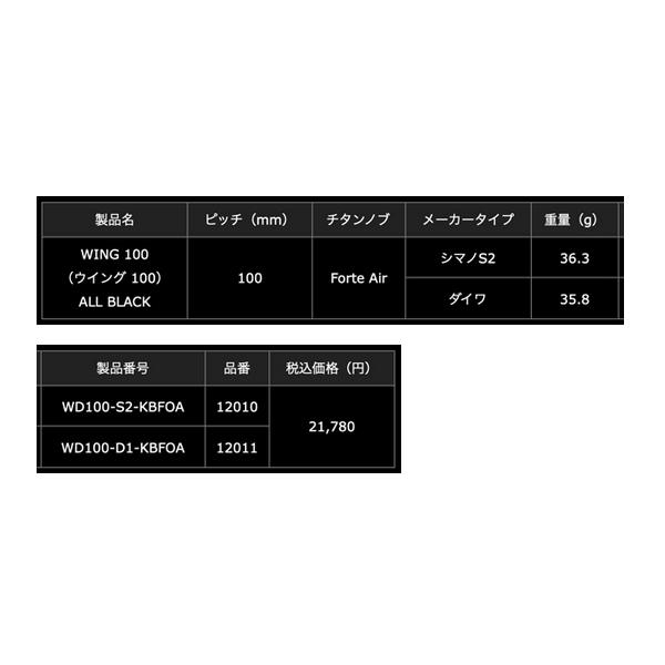 26年5月新商品） リブレ ウイング 100 Bシリーズ WD100-S2-KBFOA Forte
