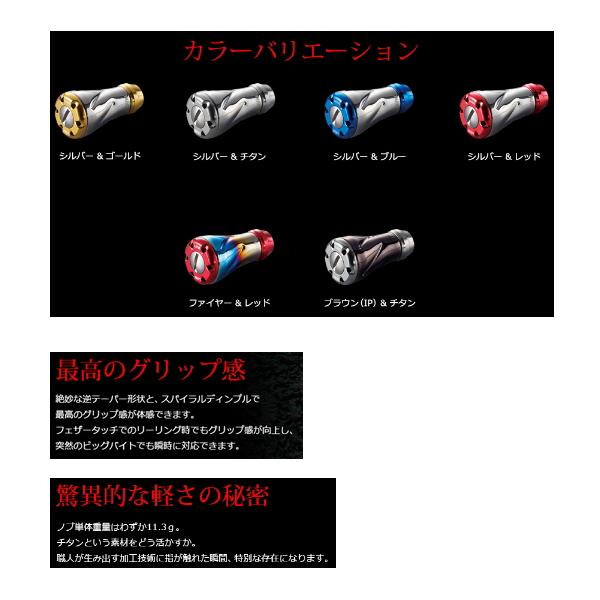 リブレ フォルテ FSRE-2 ノブ単体 2個 シルバー／レッド 5044 （返品