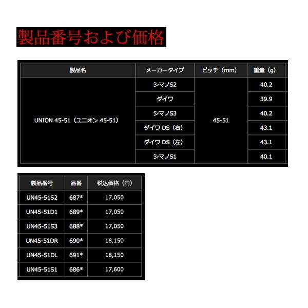 リブレ ユニオン 45-51 UN45-51DL ダイワ DS 左巻用 ブラック