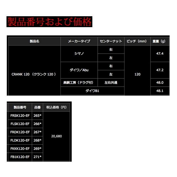 リブレ スターター 120 FRSK120-EF 右巻 シマノ用 チタン／青味 2659 （返品不可） （小型商いもの） 爆買