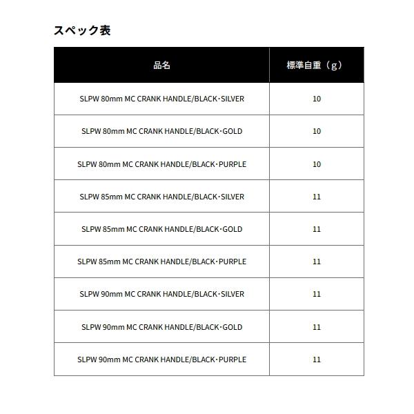 DAIWA（ダイワ） （26年5月新商品） SLPW MC クランク ハンドル 90mm