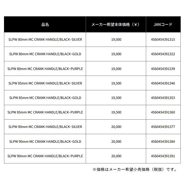 DAIWA（ダイワ） （26年5月新商品） SLPW MC クランク ハンドル 90mm
