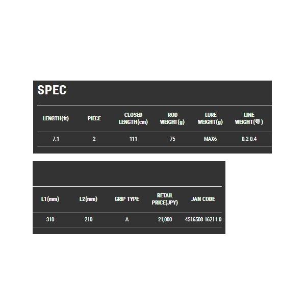 tailwalk（テイルウォーク） （20年4月新商品） アジスト SSD 71