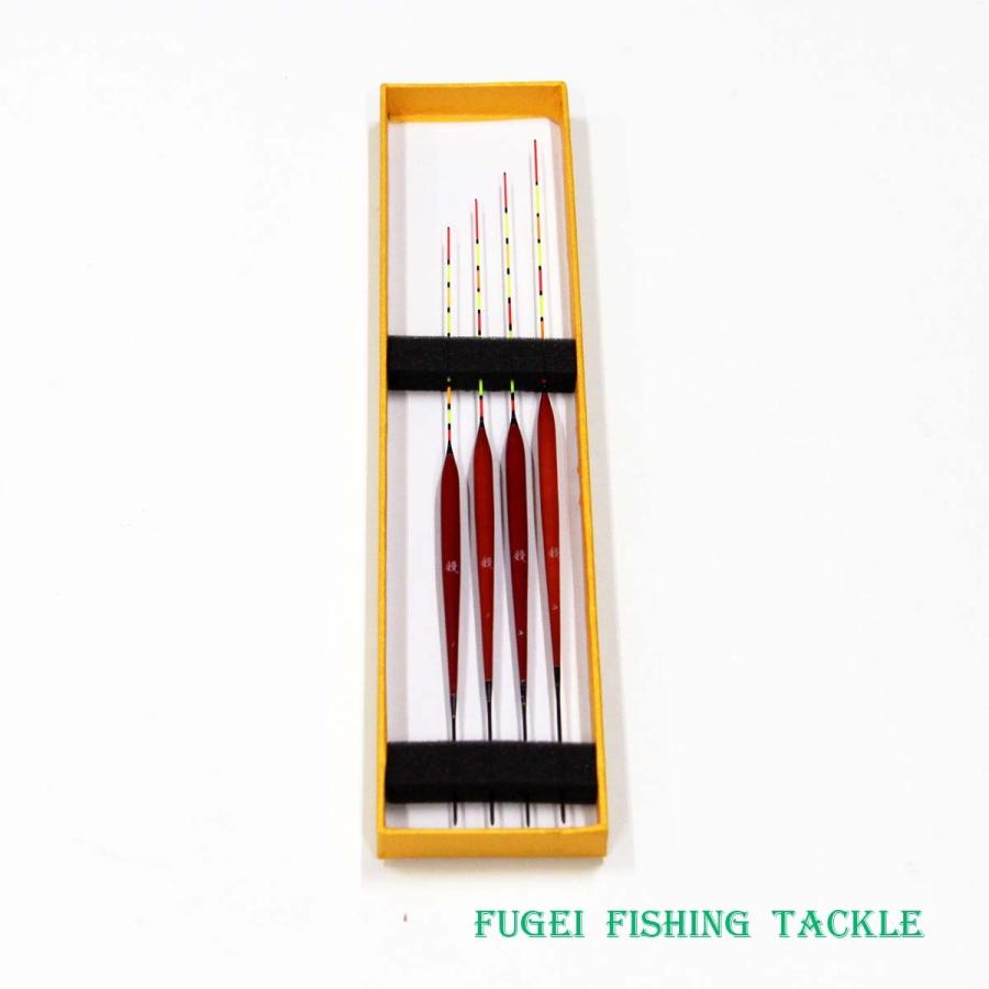 釣具 へら 浮き ウキ 4本 セット 全長24.5〜29cm カーボン足 かや