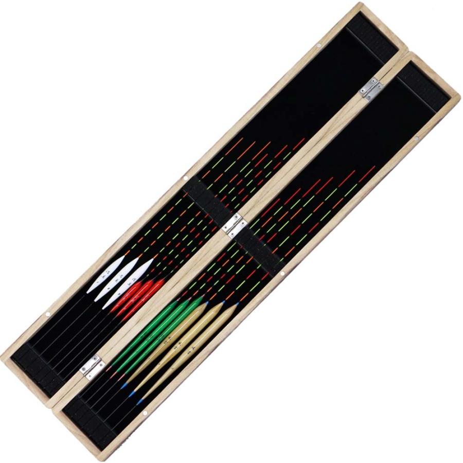 わけあり 桐浮き箱 全長55cm へら浮き ウキ 12本付き 32〜42cm H15hako-KLMADUKI12