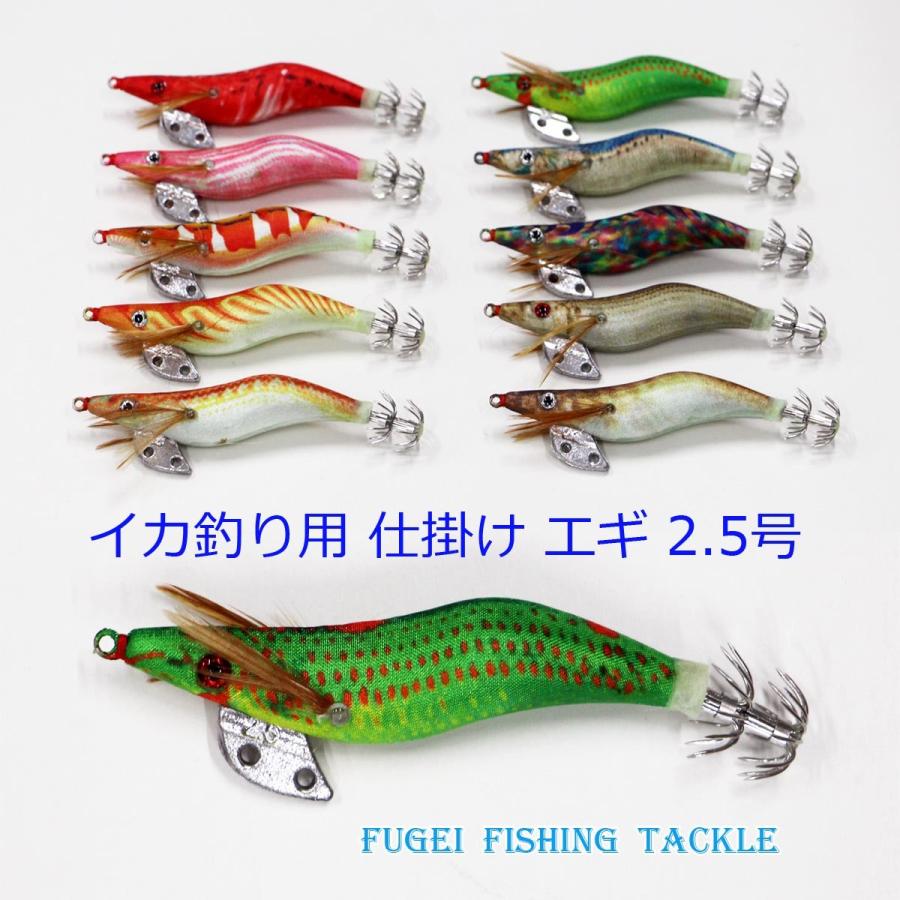 釣具 仕掛け 夜光 釣り エギ 餌木 2.5号 10個 セット H20egi25hpyN10A