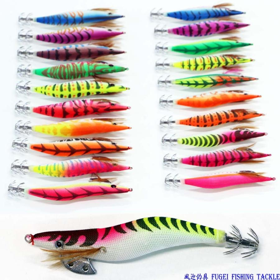 釣具 仕掛け エギ 20本 セット 3.0/3.5号各10本 エギング アオリイカ等