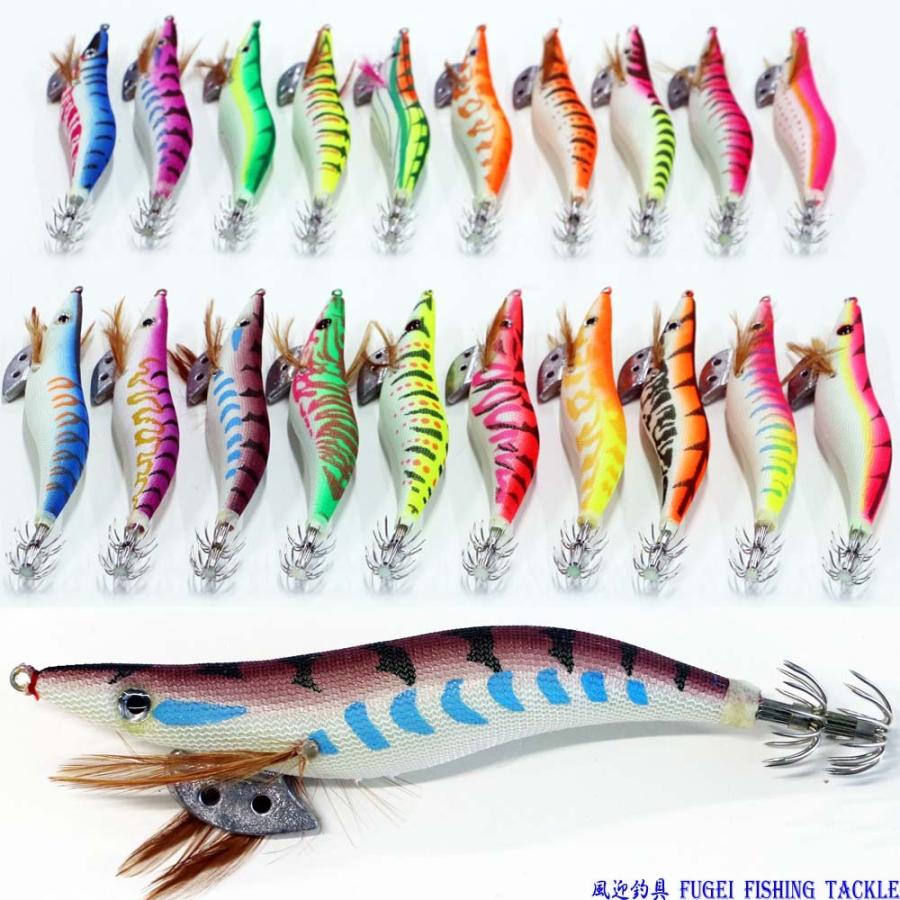 釣具 仕掛け エギ 20本 セット 3.0/3.5号各10本 エギング