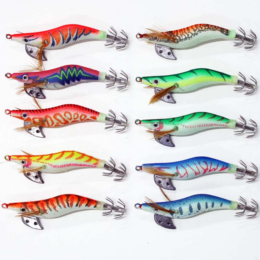 釣具 仕掛け 夜光 イカ釣り用 釣り エギ 餌木 2 0号 10個 セット Hegih10s D エギング エギ 餌木 Hegipyh10s B 風迎釣具 本店 通販 Yahoo ショッピング