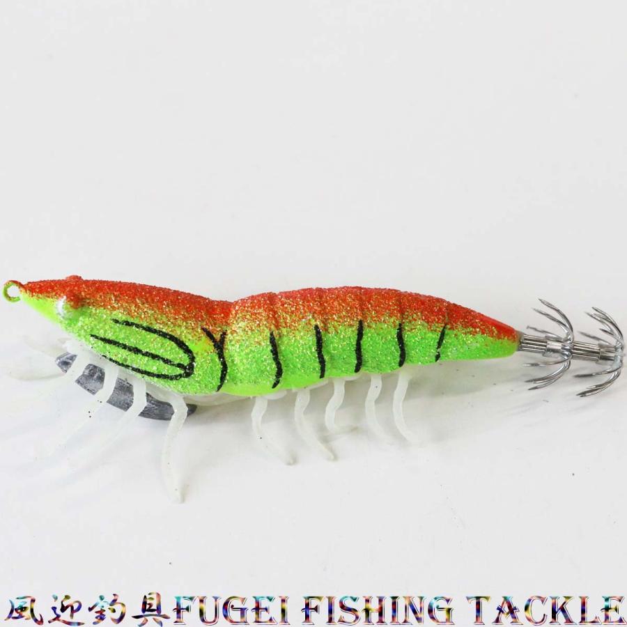 釣具 エギング イカ釣り 仕掛け エビ風 エギ 3.0号3色 3本 セット 自重