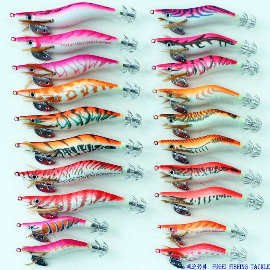 釣具 仕掛け 夜光 エギ 2 0 2 5 3 0号 個セット ピンク オレンジ系餌木 Hegispka イカ釣り用 エギング Hegispkn 風迎釣具 本店 通販 Yahoo ショッピング