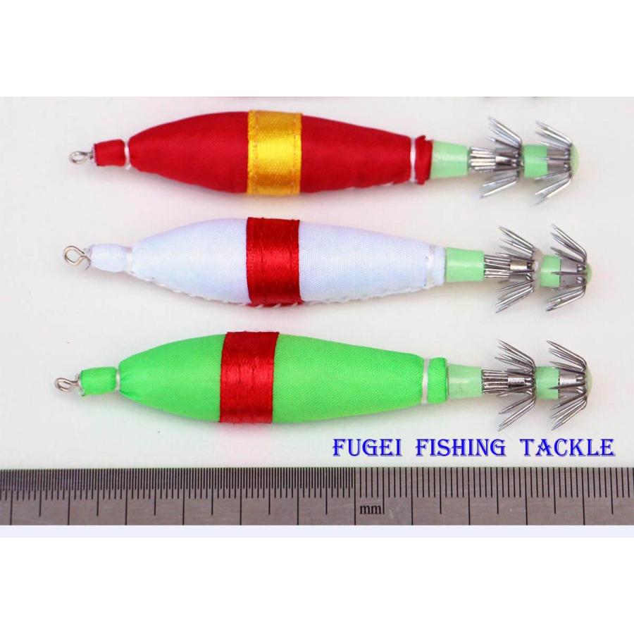 イカ釣り 夜光 浮きスッテ 3号(約9.5cm)3色 30本 H20HS30hNK30D