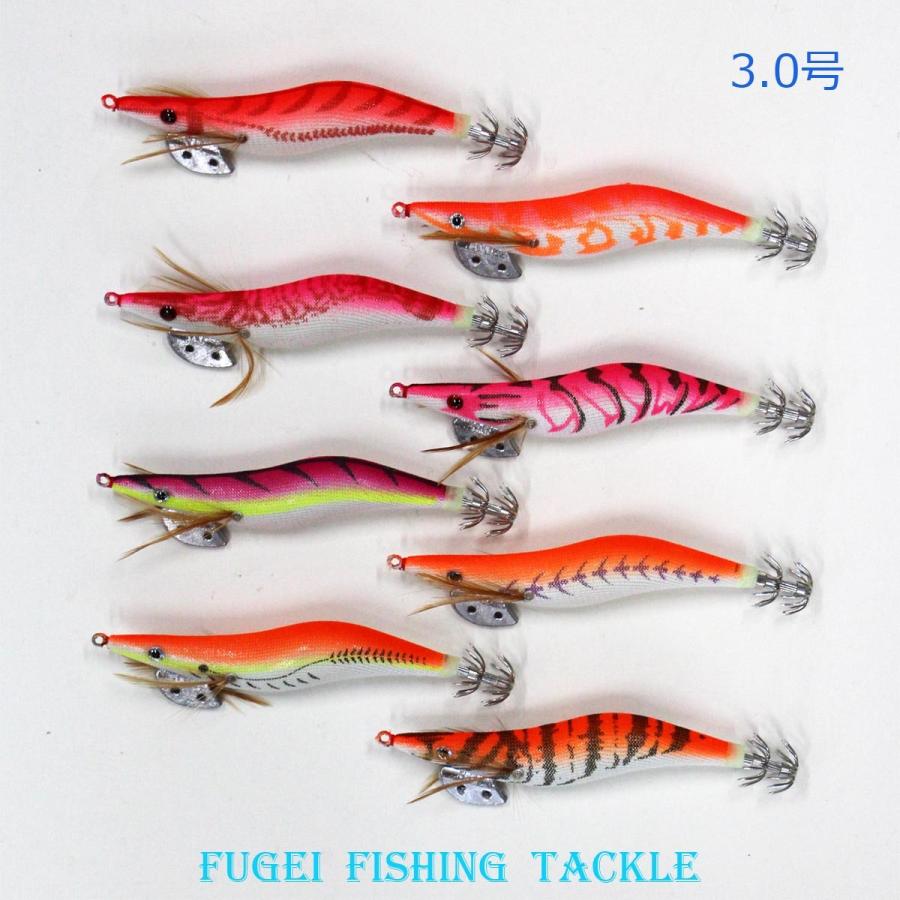 釣具 仕掛け エギ 2.5/3.0号 20本 セット 夜光 イカ釣り エギング 餌木