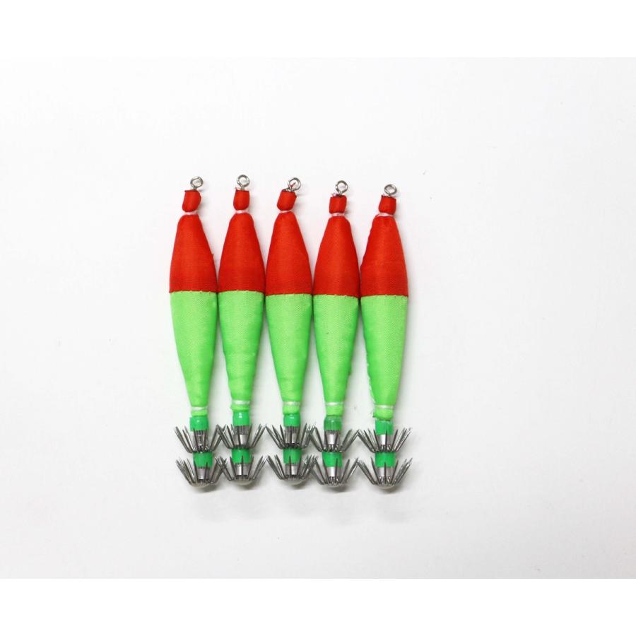 夜光 浮きスッテ 2.5号 全長約8.8cm 5本セット 色選択できます イカ