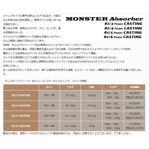 ジャンプライズMONSTER Absorber 82/5 ジャンプライズMONSTER Absorber 82/5 JUMPRIZE ジャンプライズ