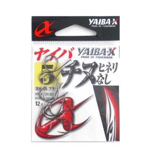 ささめ針 XH-05 ヤイバ チヌ ヒネリなし (ブラック) 5号