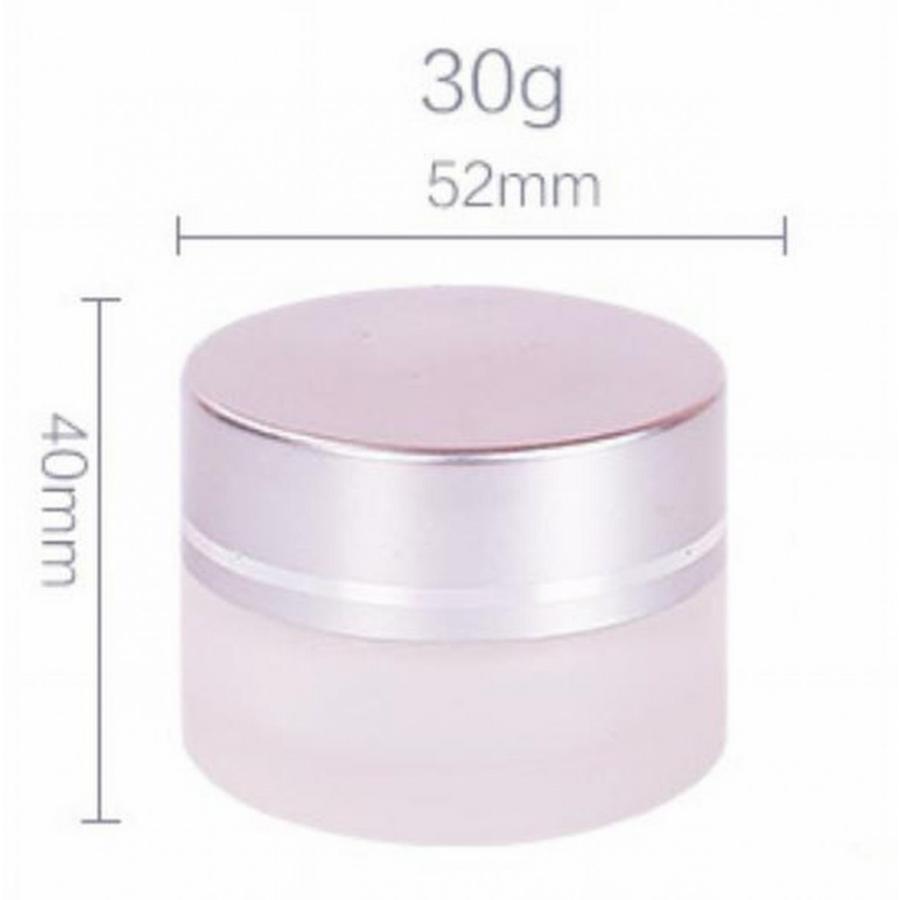 ハンドクリーム容器 すりガラス 30g 6個セット 乳白色 ガラス瓶 アロマボトル 保存 詰替え 1117 華蝶風月 通販 Yahoo ショッピング