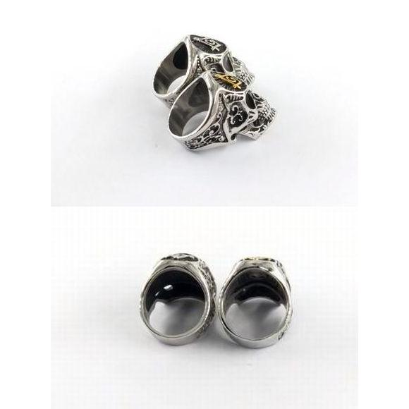メンズ リング 指輪 スカル ドクロ ガイコツ デザイン ステンレス ダークファッション フリーメーソン アクセサリー 男性用 男 Ri01 華蝶風月 通販 Yahoo ショッピング