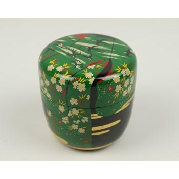 誰ヶ袖蒔絵大棗（春）13代即中斎宗匠好写（普通品） : ふげつ工房