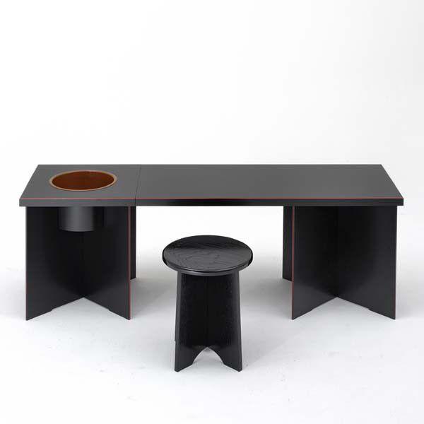 【茶道具】立礼棚　「花　門」椅子タイプ |  | 01