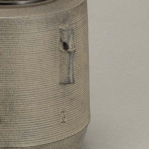 風炉釜　糸目筒釜　政光作 |  | 01