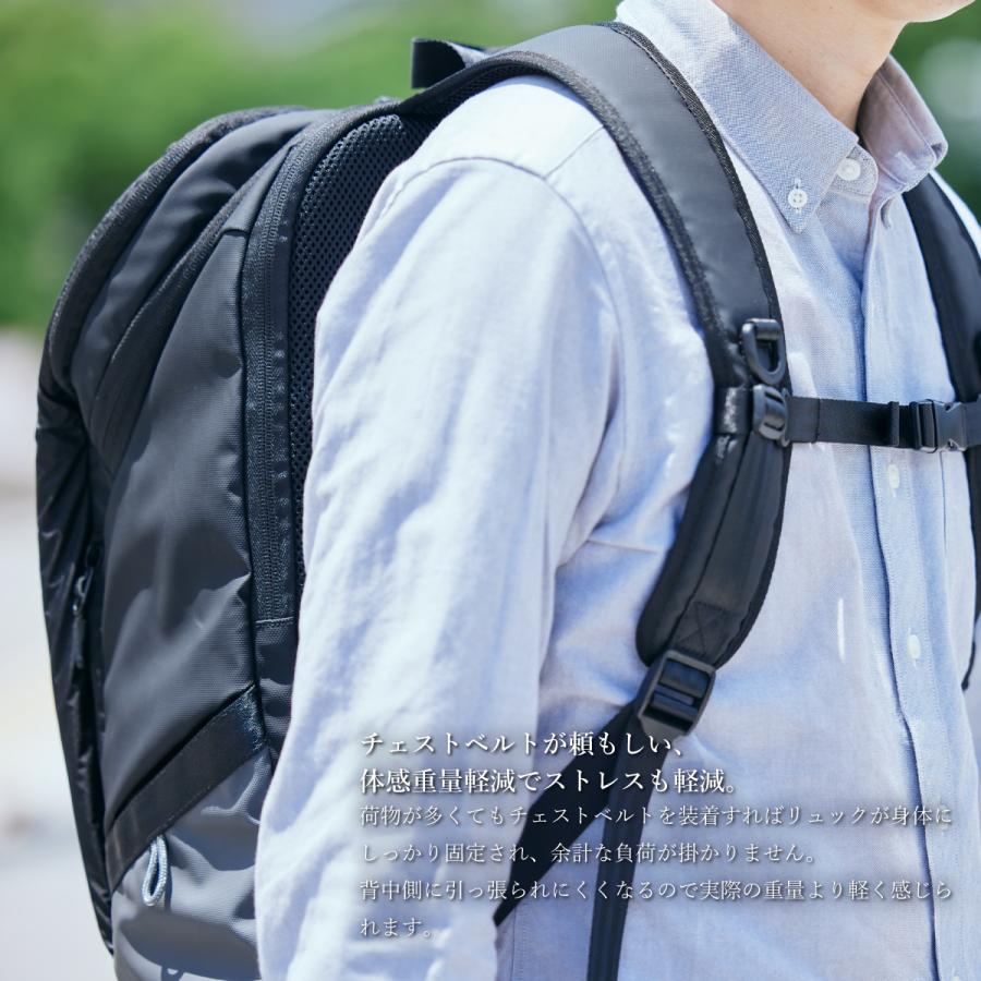 リュックL 軽量 撥水 BRUNO ROSSI Street Mountain ブルーノロッシ ストリートマウンテン 雨に強い 約22L｜fuji-bag-collection｜07