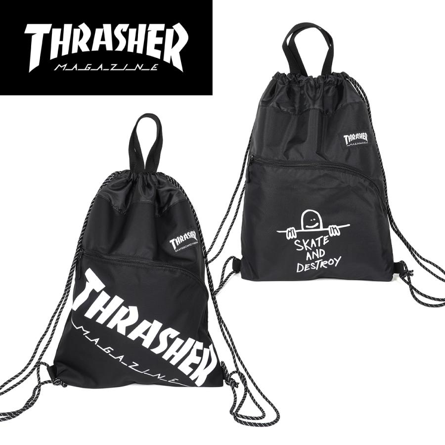 THRASHER（スラッシャー） ナップサック ジムサック TH-W 軽量 メール
