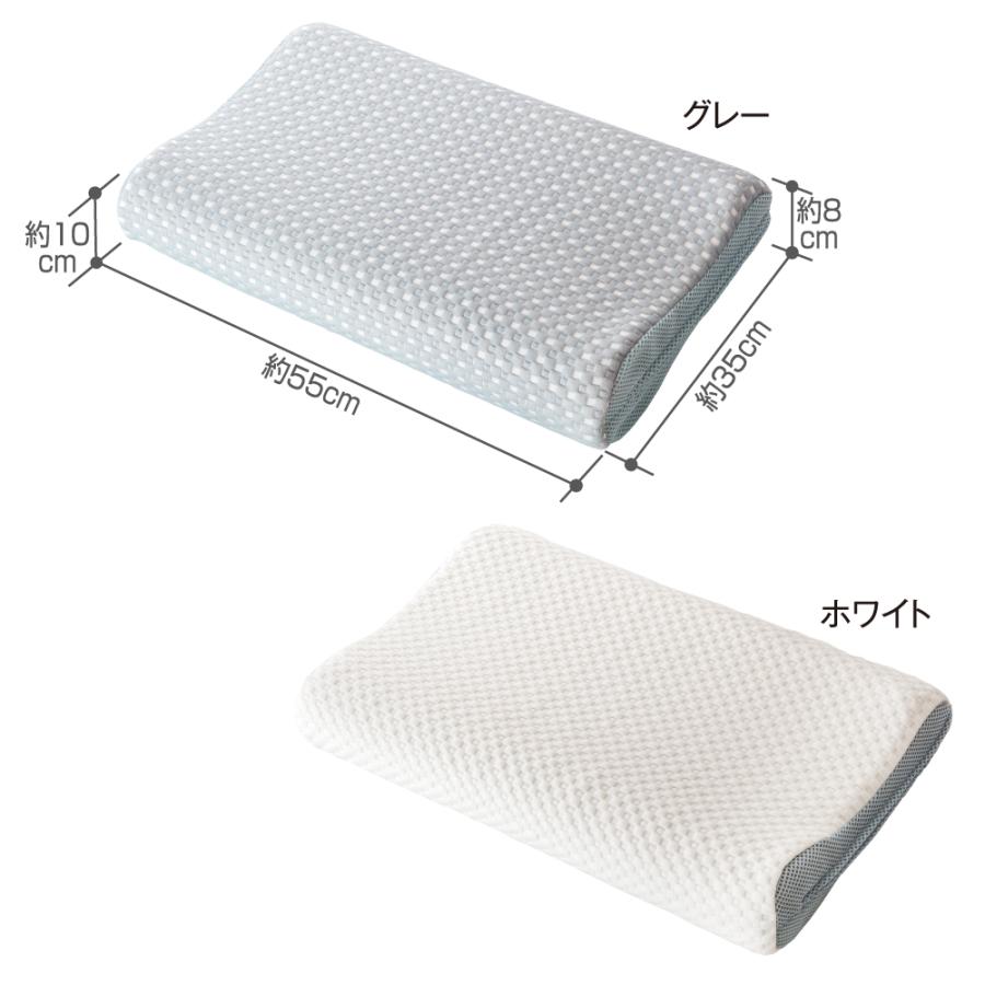 お医者さんの3Dプレミアム枕 グレー 安眠グッズ 低反発 高反発 