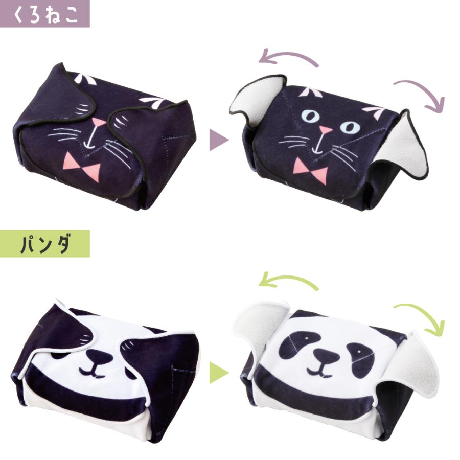 ピタッとくっつく保冷温クロス パンダ 黒猫 ランチクロス 保冷 保温 クロス ランチバッグ お弁当 保冷クロス 保温バッグ 弁当 パンダ 猫 ねこ｜fuji-life｜07