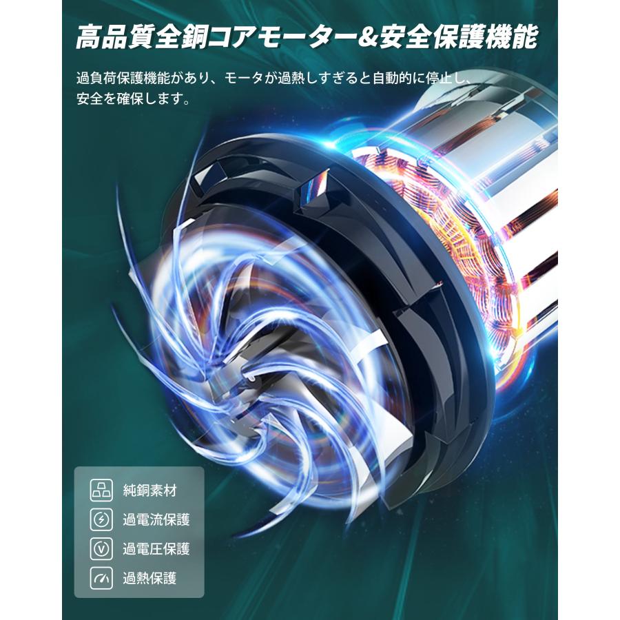 充電式 ブロワー 21V 3.0Ahバッテリ一付き コードレス 小型 集塵機