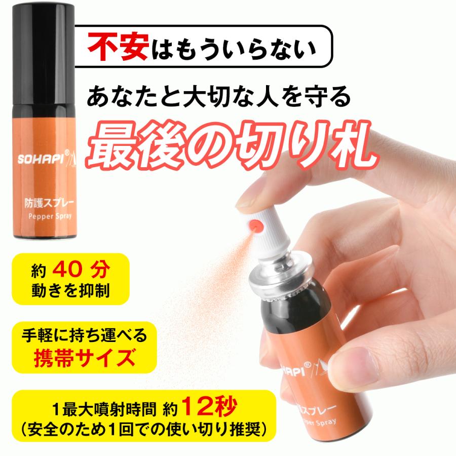 安全スプレー 20ml 熊 撃退スプレー としても活躍 軽量 小型 女性も