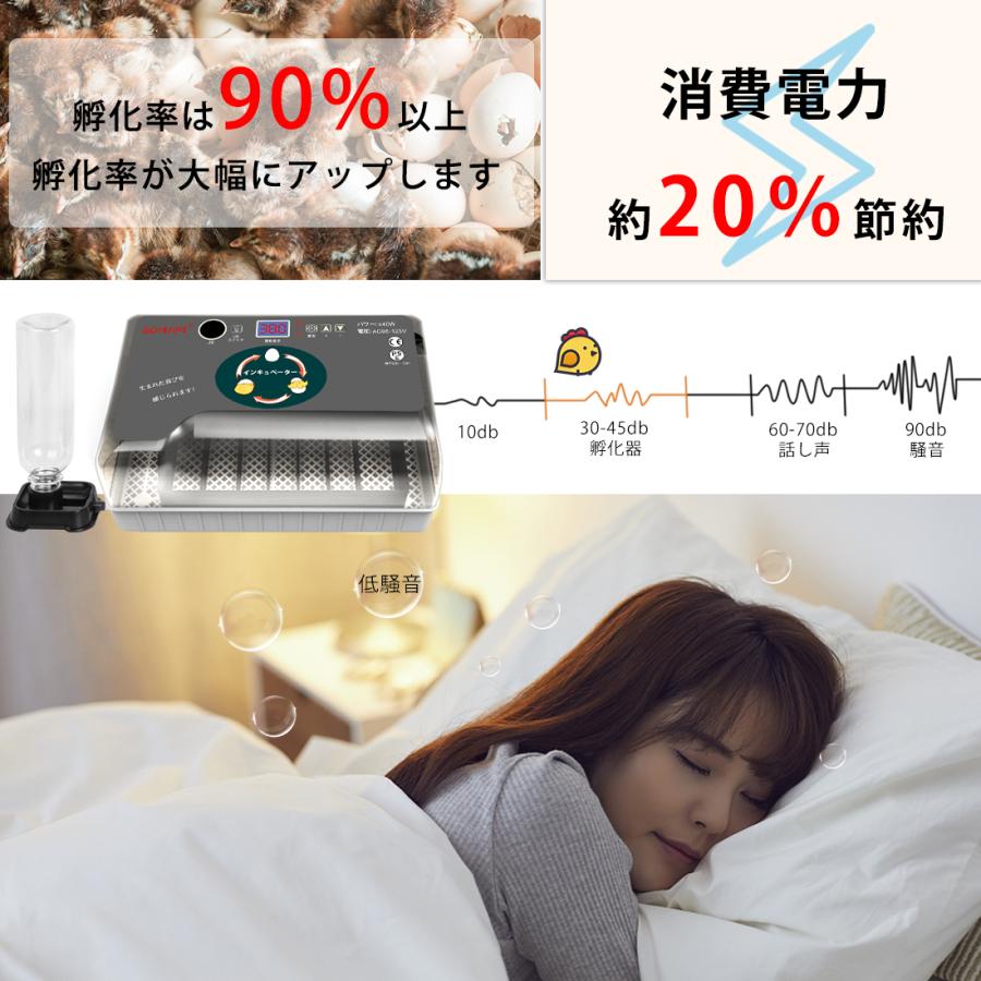 自動孵卵器 インキュベーター 恒温器 鳥類専用ふ卵器 孵化器 自動転卵