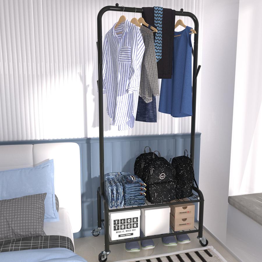 ハンガーラック おしゃれ 頑丈 2段 スリム コンパクト 下 爆買 : Fuji