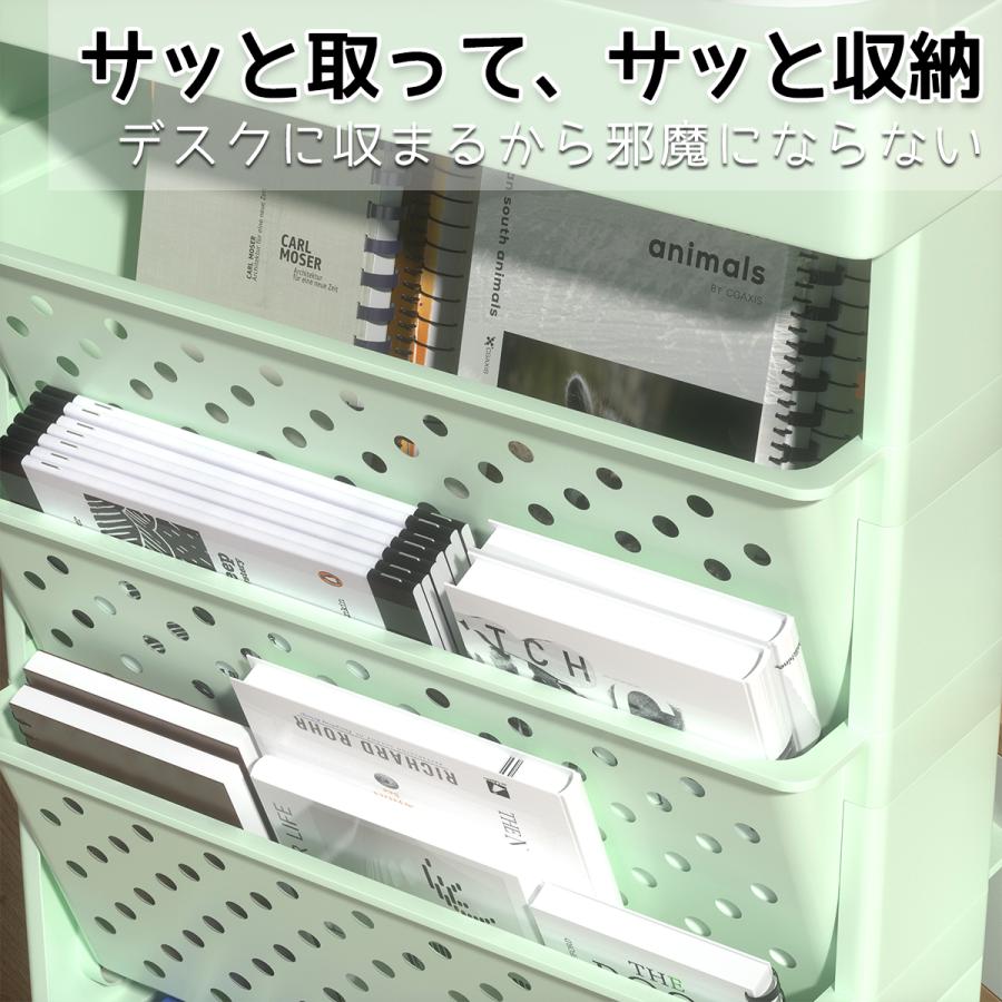 収納ワゴン キャスター付き ワゴン ブックスタンド 本棚 5段式 収納ワゴン キャスター付き ワゴン ブックスタンド 本棚 5段式