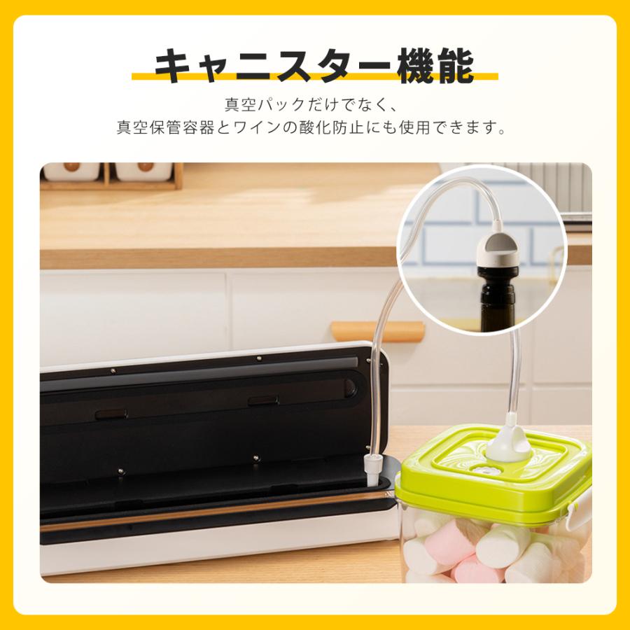 真空パック機 フードシーラー 30cm圧着 手動脱気 専用袋不要 真空袋10