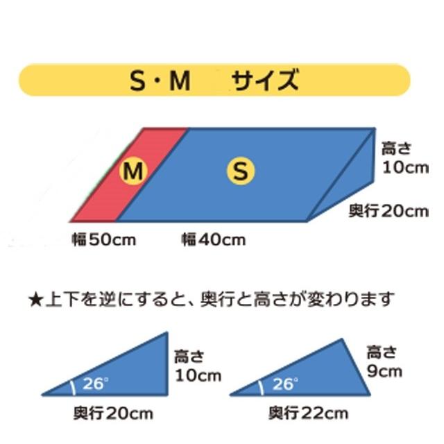 防水！高反発三角クッション M サイズ 介護 姿勢保持 固定 体位変換