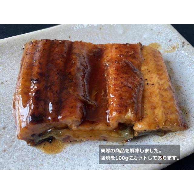 うなぎ 蒲焼 100gカット×3袋入り 送料無料 真空パック 小分け
