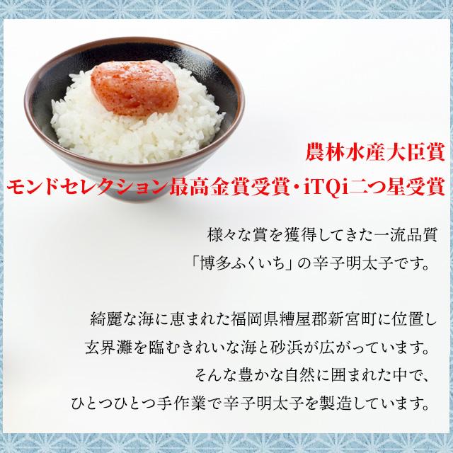 送料無料 博多ふくいち辛子明太子250ｇ×2パック めんたいこ 魚卵 パスタ 安 たらこ｜fuji-s2｜02