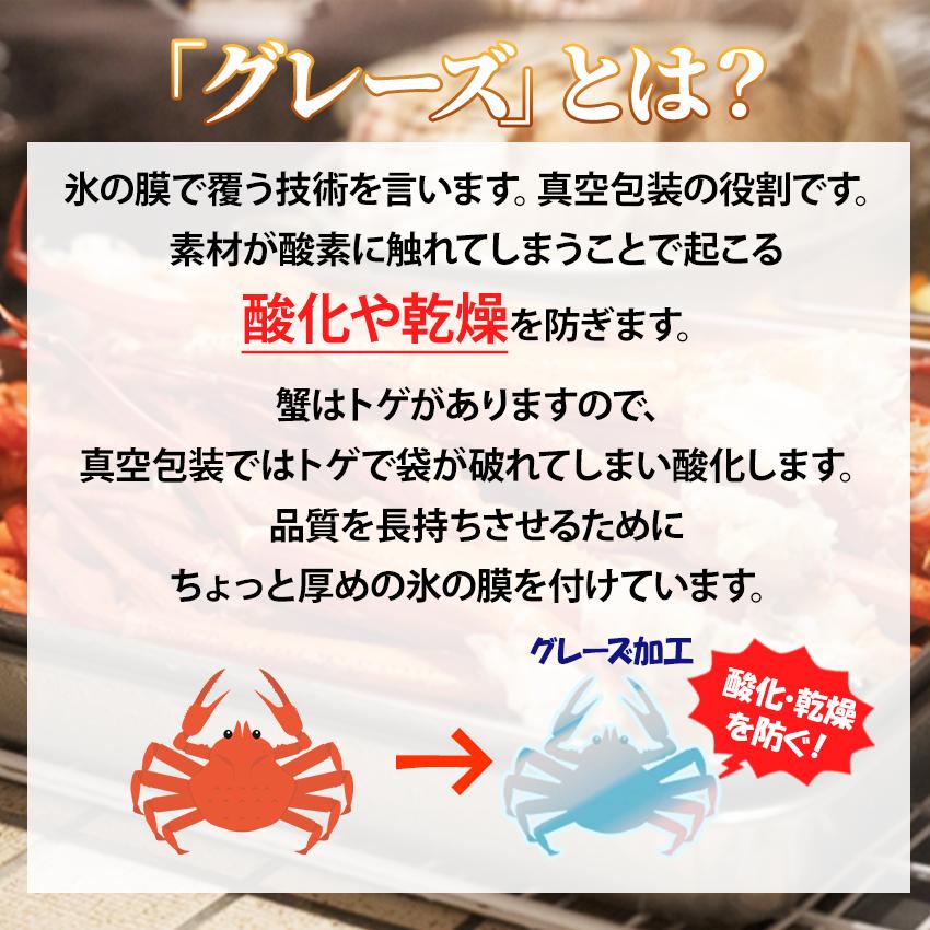 送料無料 冷凍 ボイルズワイガニ 脚 セクション 5kg 2L 250-300g/肩