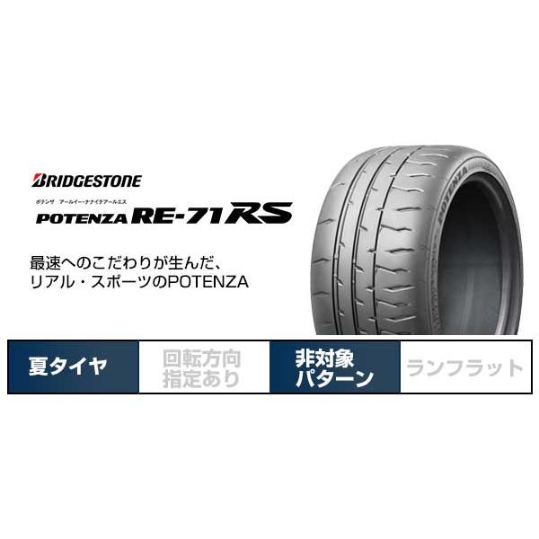 BRIDGESTONE ブリヂストン ポテンザ RE-71RS 195/60R14 86H 夏タイヤ サマータイヤ単品1本価格_1